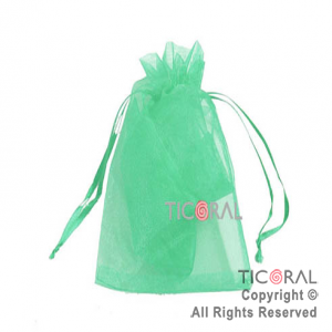 BOLSA HS1667-4 ORGANZA 18.5X11 CM VERDE x 1